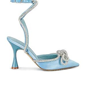 Jeffrey Campbell x REVOLVE Apresdouze Heel - Baby Blue/Silver - Size 7